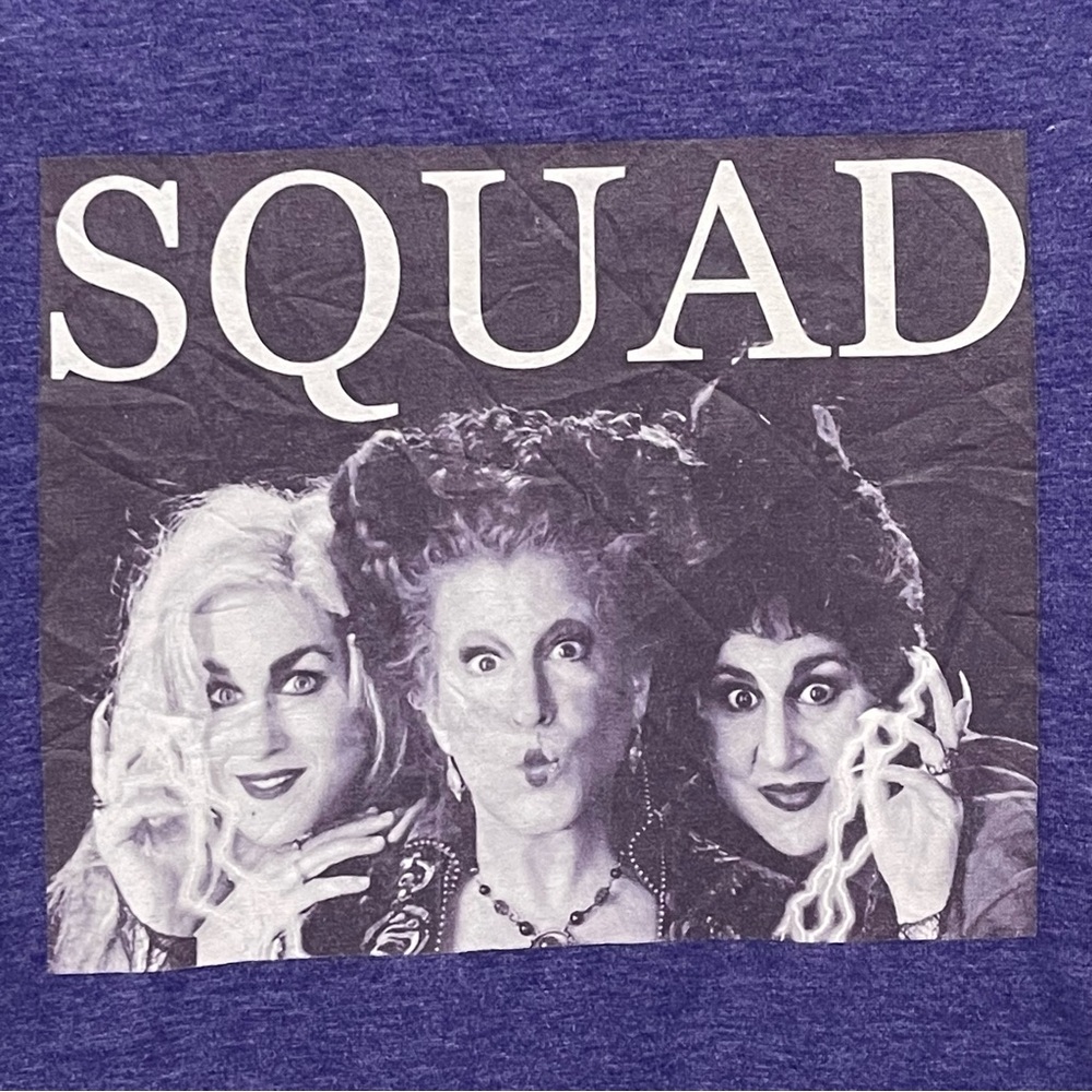 Hocus Pocus ‘SQUAD’ Tee Witchy Vibes Sz M Original Girl Gang Magic Spooky Season